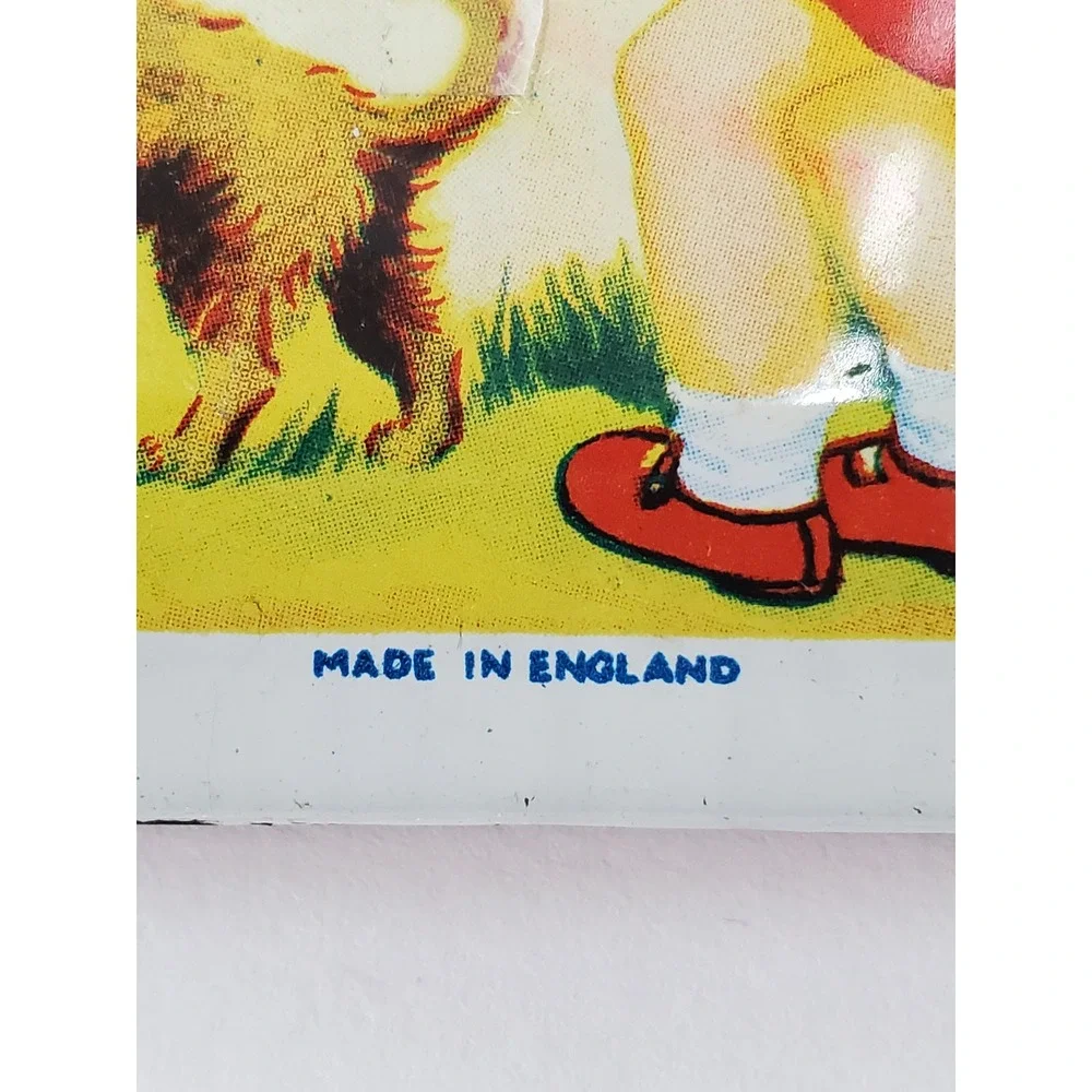 Vintage Watercolor Paint Tin Made in England Children Lithograph Metal Box